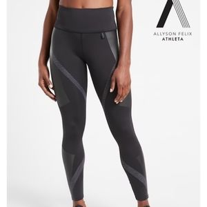 Allyson Felix Athleta legent 7/8 black leggings